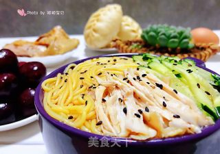 #面条#鸡丝青瓜凉面的做法步骤：11