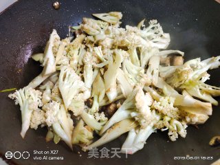干煸有机花菜的做法步骤：4