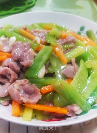 瘦肉炒窝笋条的做法步骤：10