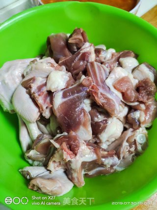 苦瓜焖鸭肉的做法步骤：2