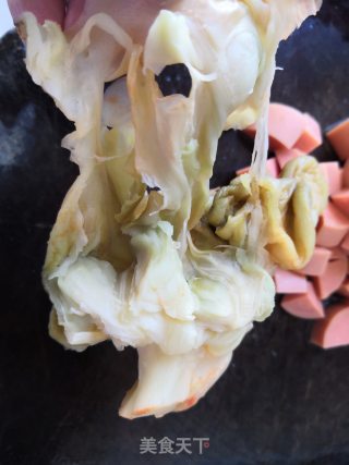 豆米榨菜火腿丁的做法步骤：2