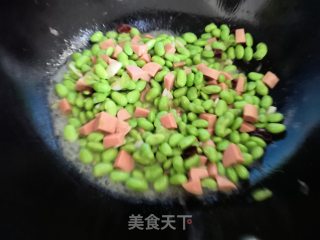 豆米榨菜火腿丁的做法步骤：9
