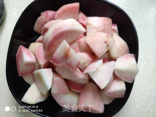 水蜜桃汁的做法步骤：3
