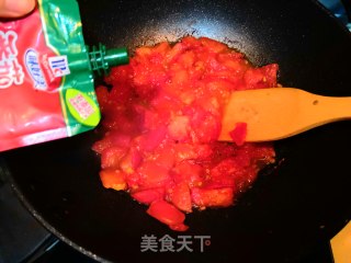 #夏日快手菜#番茄火腿凉面的做法步骤：9