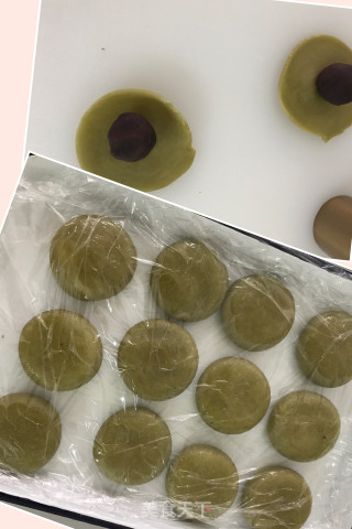 抹茶红豆酥的做法步骤：8