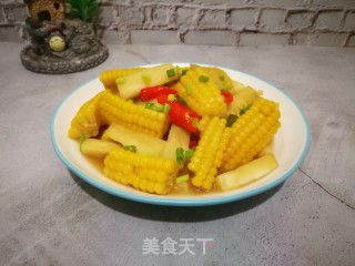 茭白炒玉米的做法步骤：13