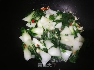 蒜香奶白菜的做法步骤：6