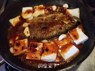 豆腐烧立鱼的做法步骤：8