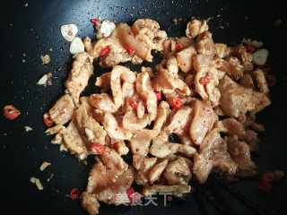 孜然鸡胸肉的做法步骤：8