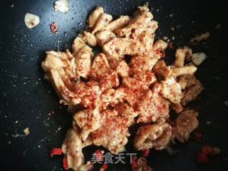 孜然鸡胸肉的做法步骤：9