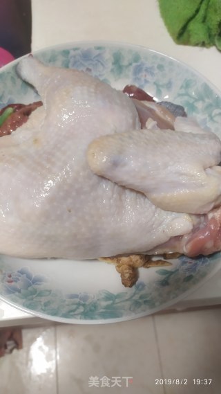 姜葱蒸鸡的做法步骤：4