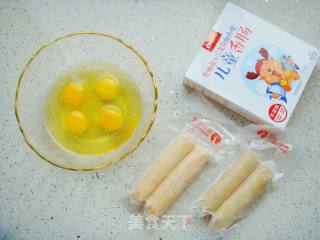 香肠鸡蛋卷的做法步骤：1