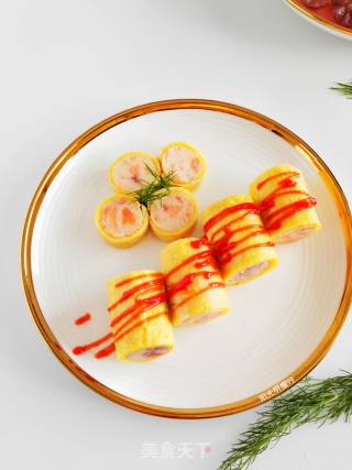 香肠鸡蛋卷的做法步骤：13