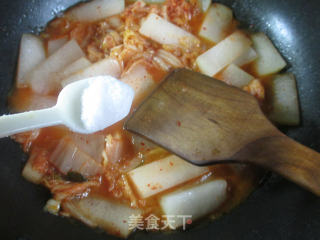 泡菜炒冬瓜的做法步骤：6