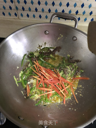 三色牛河的做法步骤：7