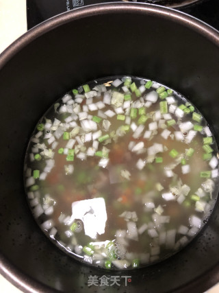 腊肉杂粮蔬菜粥的做法步骤：6