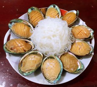 #红色吉祥菜#蒜蓉粉丝蒸鲍鱼的做法步骤：4