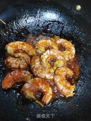 糖醋阿根廷红虾的做法步骤：4