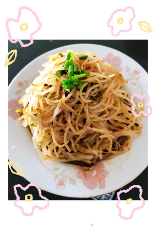 小葱拌豆芽儿的做法步骤：3