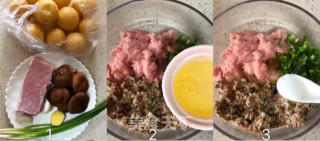 面筋塞肉的做法步骤：1