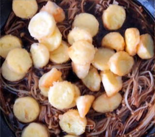 金针菇烧玉子豆腐的做法步骤：5