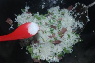 #快手餐#培根炒饭的做法步骤：5