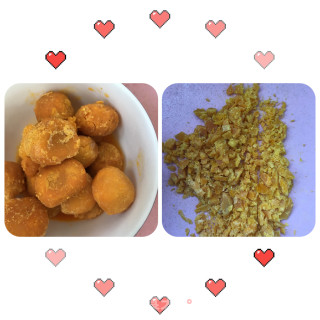 鸭蛋黄烧豆腐的做法步骤：1