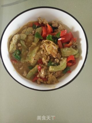 丝瓜烧肉末的做法步骤：22