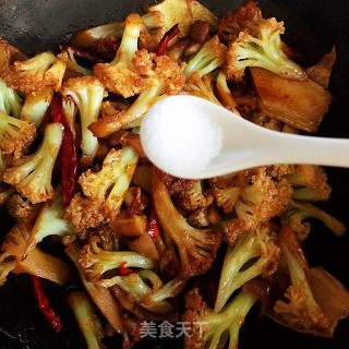 干锅花菜的做法步骤：8