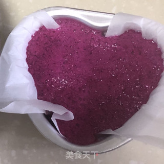 心形火龙果牛奶布丁（七夕节应景制作）的做法步骤：5