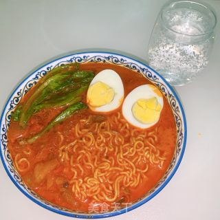 西红柿红烧牛肉泡面的做法步骤：16