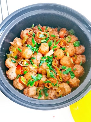 鸡肉丸子豆腐煲的做法步骤：12