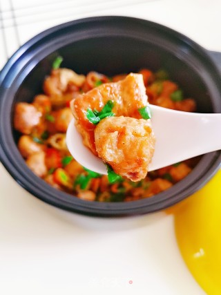 鸡肉丸子豆腐煲的做法步骤：14