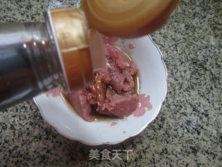 里脊肉鸡蛋干炒花菜的做法步骤：4