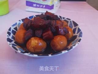 红烧肉炖鸡蛋的做法步骤：14
