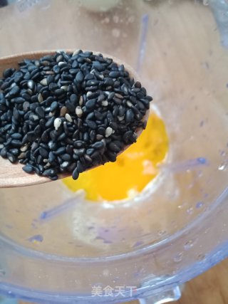 藜麦黑芝麻小松饼的做法步骤：5