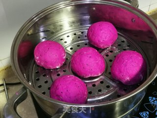 火龙果栗蓉包的做法步骤：9