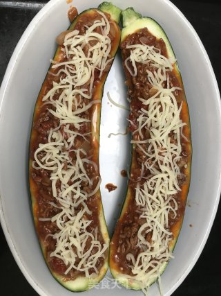 西红肉酱烤角瓜的做法步骤：8
