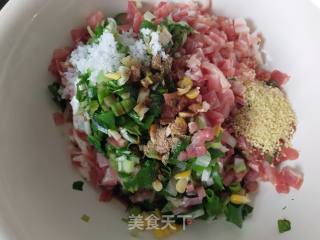 小白菜猪肉馅饺子的做法步骤：4