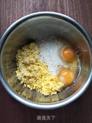 鲜玉米早餐饼的做法步骤：3
