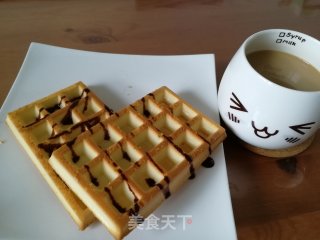 华夫饼(无泡打粉)的做法步骤：9