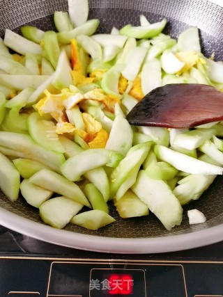 鸡蛋丝瓜汤饭的做法步骤：7