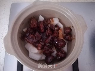 滋补羊肉白萝卜煲的做法步骤：13