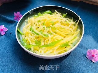 青椒土豆丝的做法步骤：6