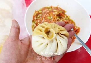 丝瓜胡萝卜肉末包子的做法步骤：14