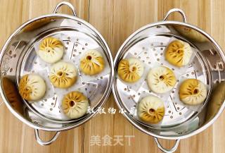丝瓜胡萝卜肉末包子的做法步骤：15