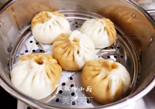 丝瓜胡萝卜肉末包子的做法步骤：17