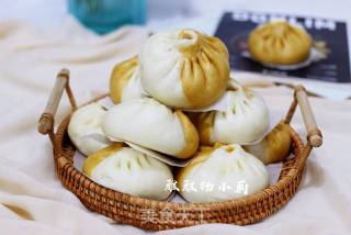 丝瓜胡萝卜肉末包子的做法步骤：18