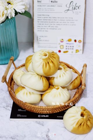 丝瓜胡萝卜肉末包子的做法步骤：19