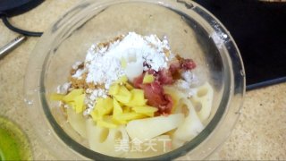 椒末香煎藕饼????的做法步骤：2